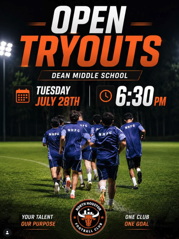 North Houston FC Completes 2026 Season Tryouts